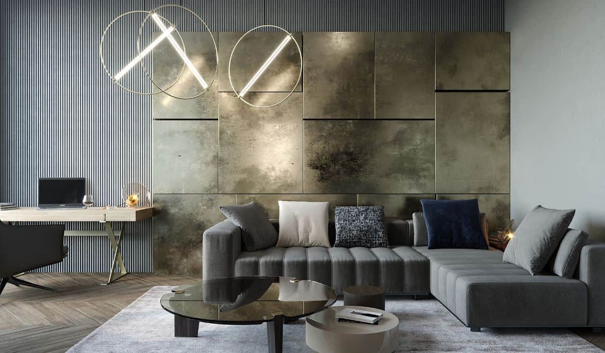 metallic-accents-feature-wall