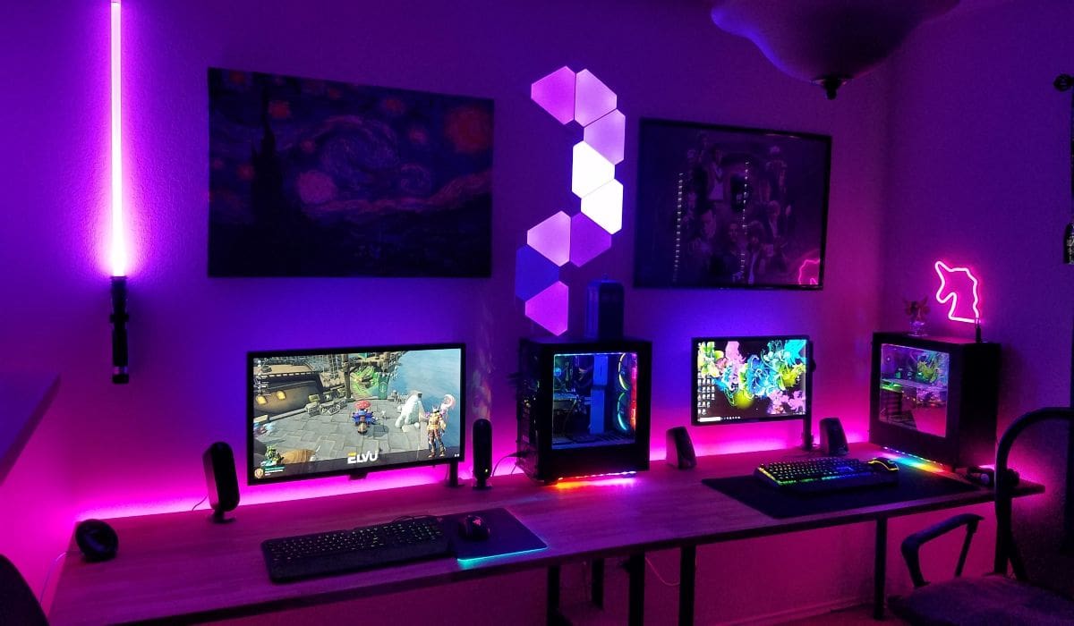 purple-gaming-room-setups