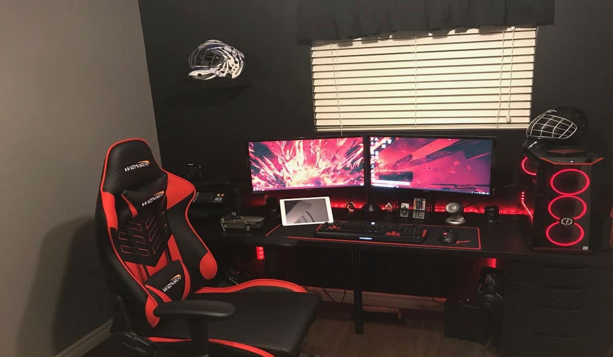 red-and-black-gaming-setups