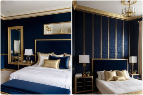 navy-blue-and-gold-bedroom-ideas