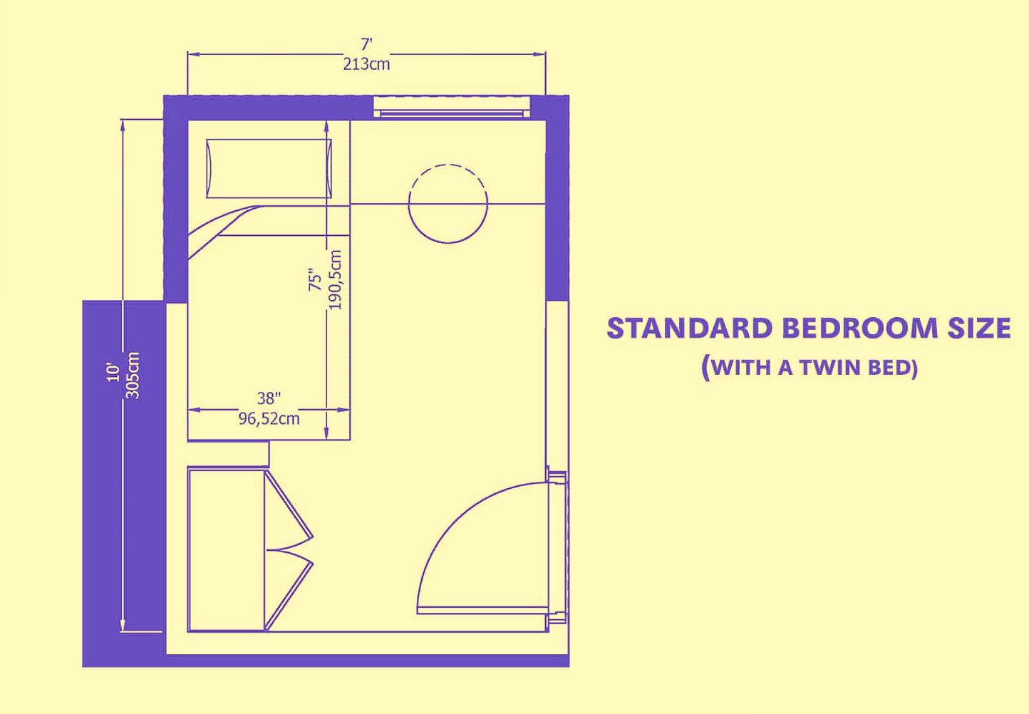 bedroom-size-with-twin-bed