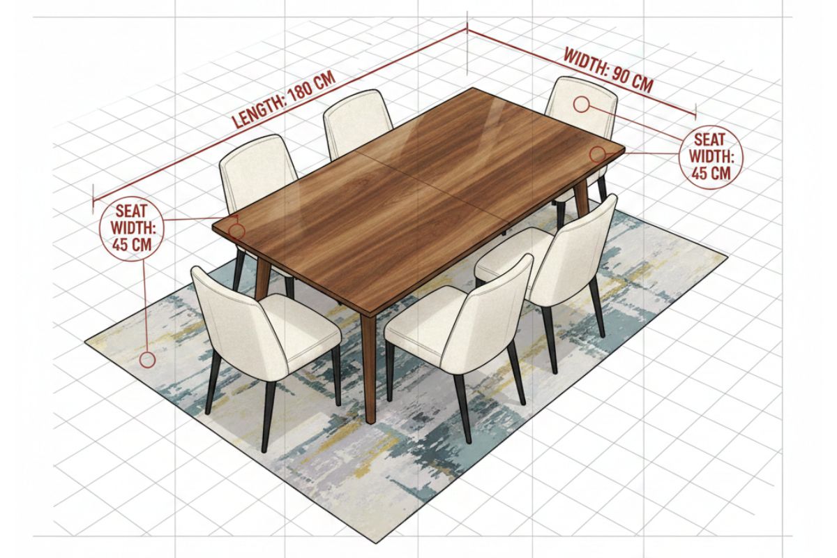 standard-6-seater-dining-table-size