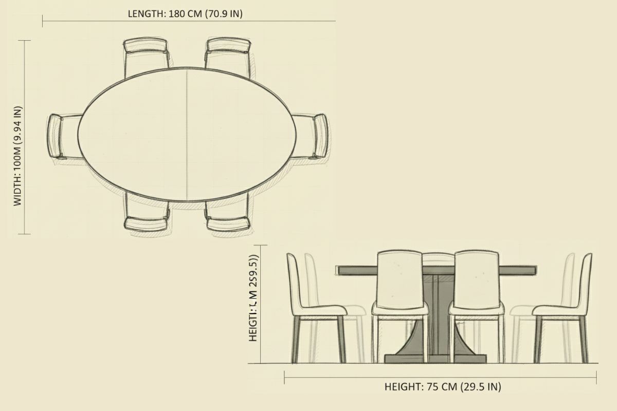 standard-size-of-dining-table-for-6-in-cm